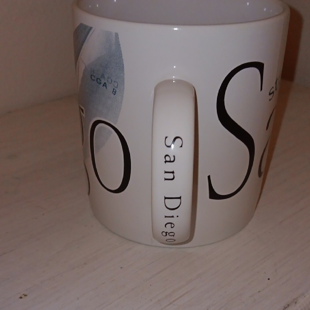 Starbucks City Mug San Diego White Blue 1994 Collector Series 20 OZ